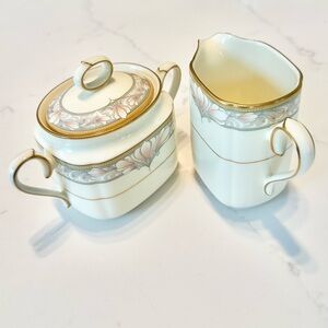Noritake Barrymore 9737 Sugar & Creamer-Perfect Condition!